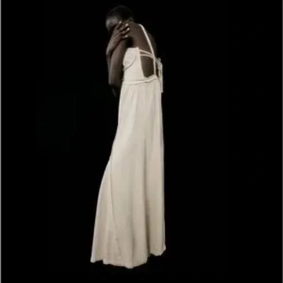Zara Cream Maxi Dress - Picture 4 of 10